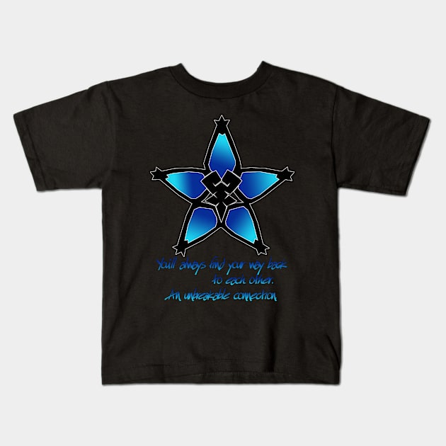 Wayfinder - Aqua Kids T-Shirt by Lunil